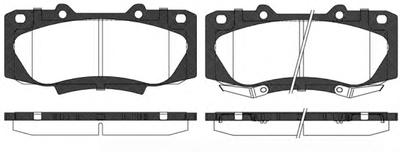 Комплект тормозных колодок, дисковый тормоз REMSA 1468.02