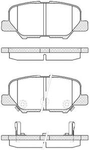 Комплект тормозных колодок, дисковый тормоз REMSA 1536.02