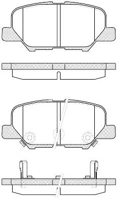 Комплект тормозных колодок, дисковый тормоз REMSA