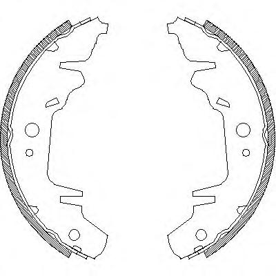 Комплект тормозных колодок REMSA