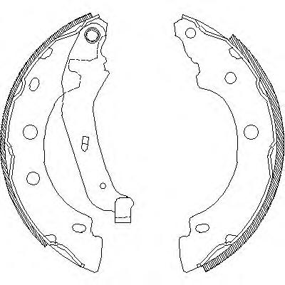 Комплект тормозных колодок REMSA