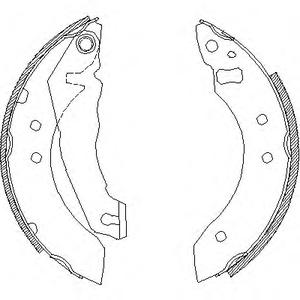 Комплект тормозных колодок REMSA 4051.00