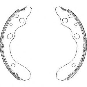 Комплект тормозных колодок REMSA 4147.00