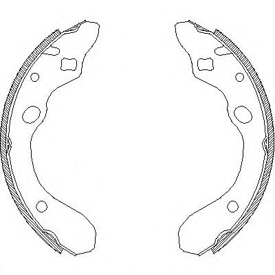 Комплект тормозных колодок REMSA
