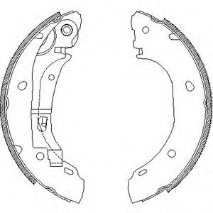 Комплект тормозных колодок REMSA 4163.00