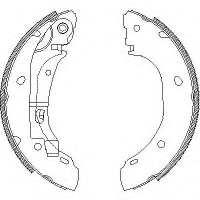 Комплект тормозных колодок REMSA