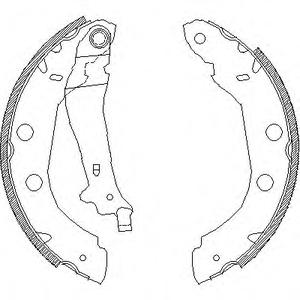 Комплект тормозных колодок REMSA 4415.00