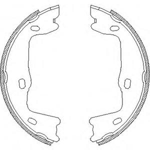 Комплект тормозных колодок, стояночная тормозная система REMSA 4651.00