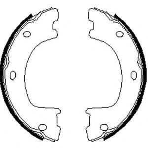 Комплект тормозных колодок, стояночная тормозная система REMSA 4674.00