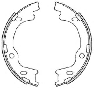 Комплект тормозных колодок, стояночная тормозная система REMSA 4699.00