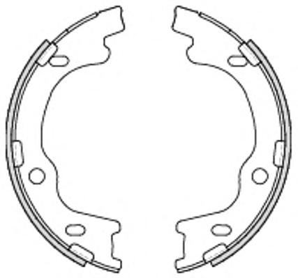Комплект тормозных колодок, стояночная тормозная система REMSA