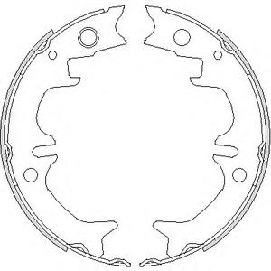 Комплект тормозных колодок, стояночная тормозная система REMSA 4731.00