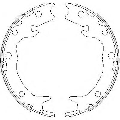 Комплект тормозных колодок, стояночная тормозная система REMSA