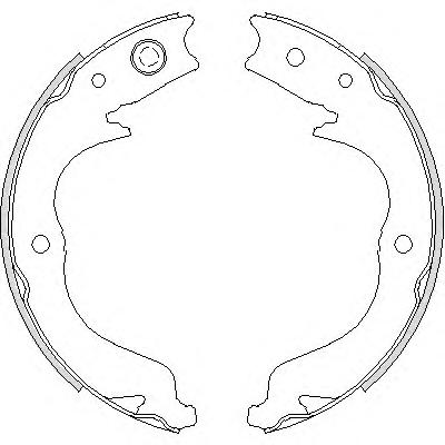 Комплект тормозных колодок, стояночная тормозная система REMSA