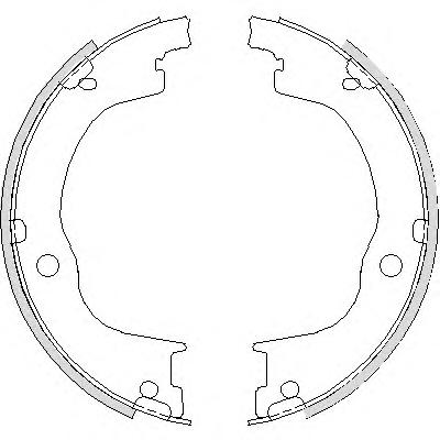 Комплект тормозных колодок, стояночная тормозная система REMSA