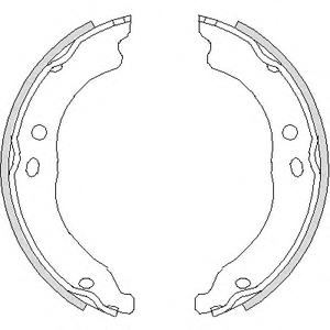 Комплект тормозных колодок, стояночная тормозная система REMSA 4750.00