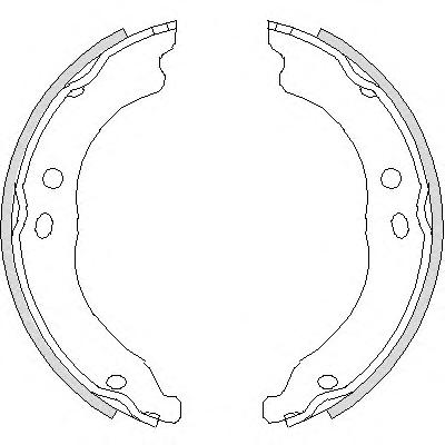 Комплект тормозных колодок, стояночная тормозная система REMSA