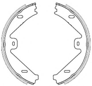 Комплект тормозных колодок, стояночная тормозная система REMSA 4754.00