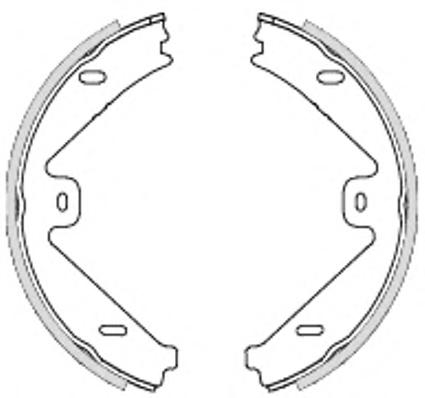Комплект тормозных колодок, стояночная тормозная система REMSA