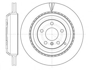 Тормозной диск REMSA 61031.10