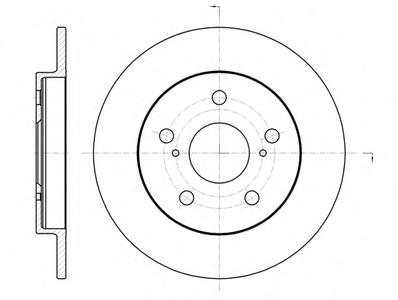 Тормозной диск REMSA 61074.00