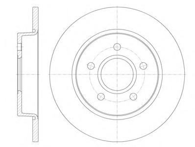 Тормозной диск REMSA 6846.00