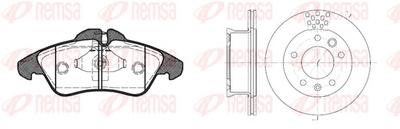 Комплект тормозов, дисковый тормозной механизм REMSA 8578.01