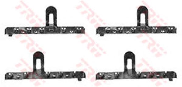 Комплектующие, колодки дискового тормоза TRW