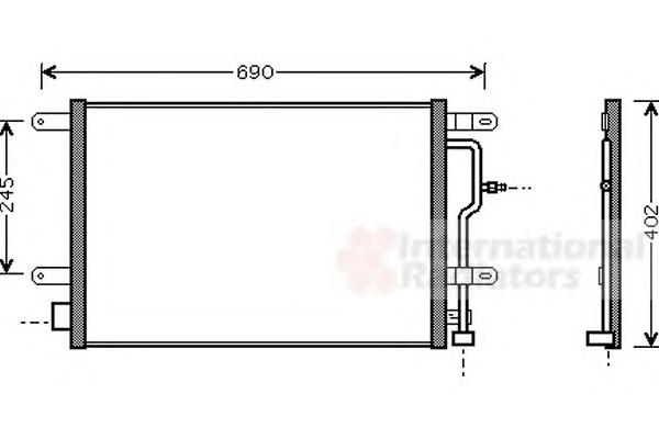 Конденсатор, кондиционер VAN WEZEL