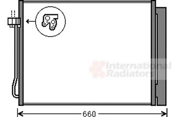 Конденсатор, кондиционер VAN WEZEL