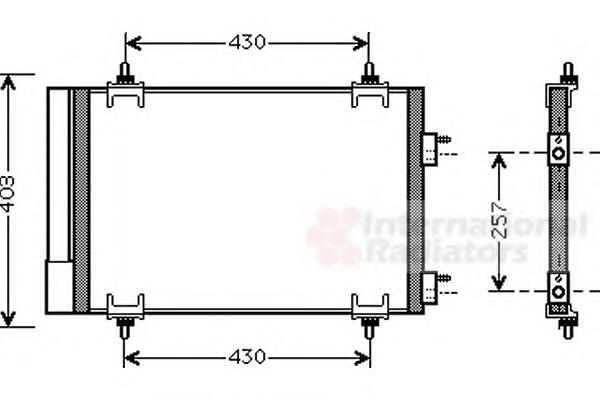 Конденсатор, кондиционер VAN WEZEL