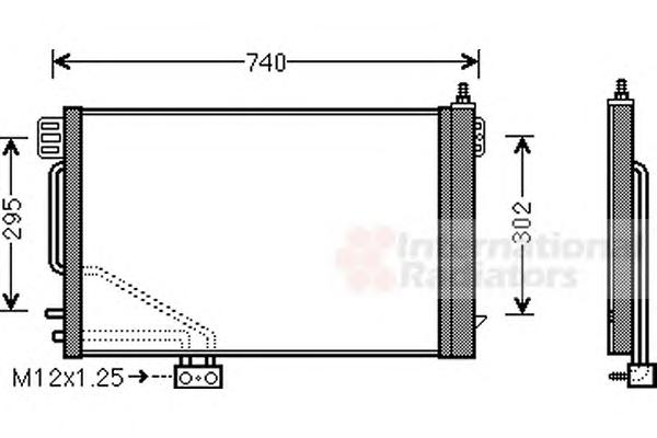 Конденсатор, кондиционер VAN WEZEL