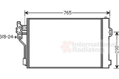 Конденсатор, кондиционер VAN WEZEL 30005484