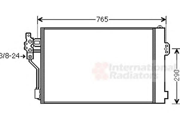 Конденсатор, кондиционер VAN WEZEL