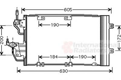 Конденсатор, кондиционер VAN WEZEL 37005454