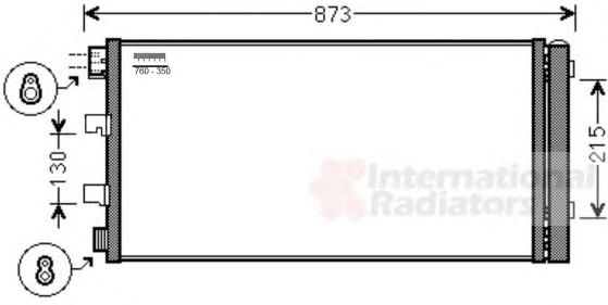 Конденсатор, кондиционер VAN WEZEL