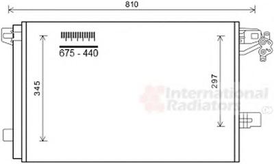 Конденсатор, кондиционер VAN WEZEL 58005328