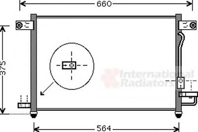 Конденсатор, кондиционер VAN WEZEL 81005049