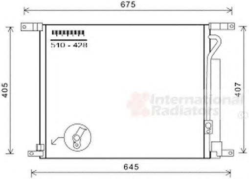 Конденсатор, кондиционер VAN WEZEL