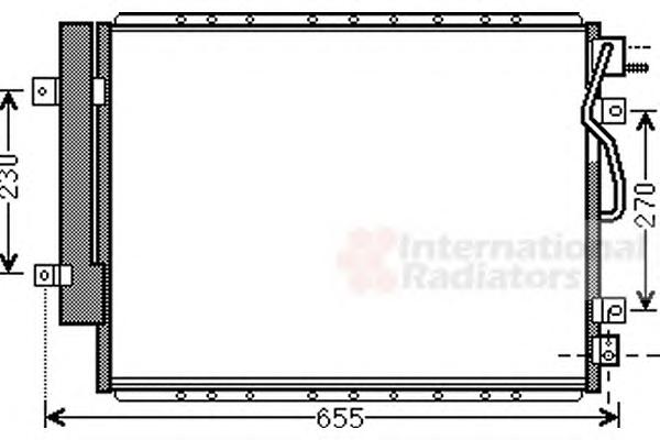 Конденсатор, кондиционер VAN WEZEL