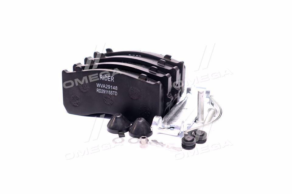 Колодка торм. диск. long life (с притирочн. слоем) (компл. на ось) man tgl,tgm, mb atego (rider) RIDER