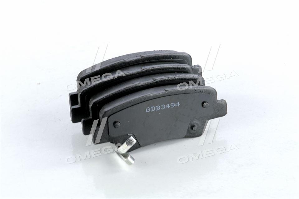 Колодка торм. диск. standard hyundai tucson 04- задн. (rider) RIDER