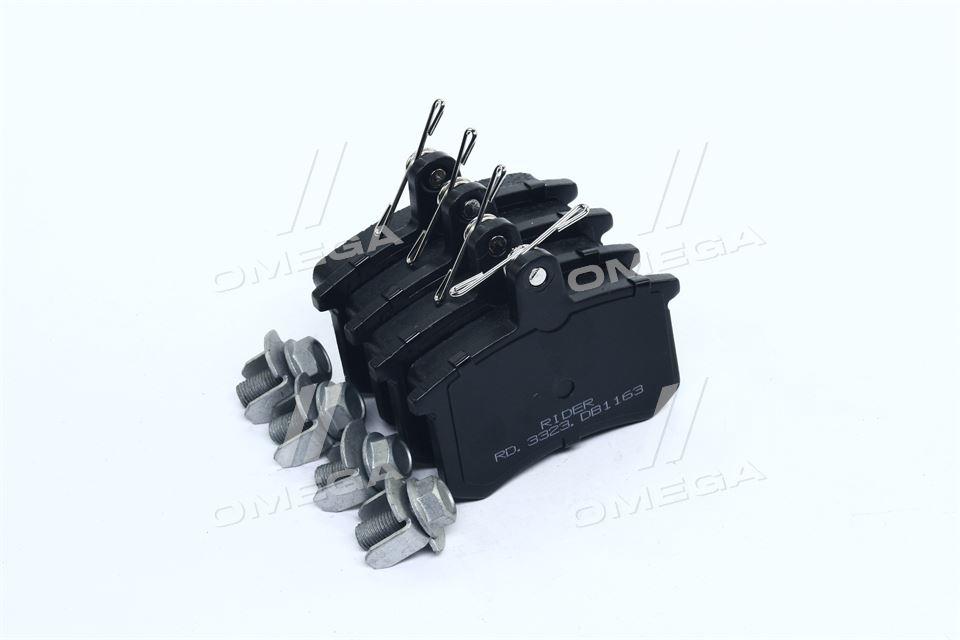 Колодка торм. диск. audi 80, 100, a4, a6 задн. (rider) RIDER