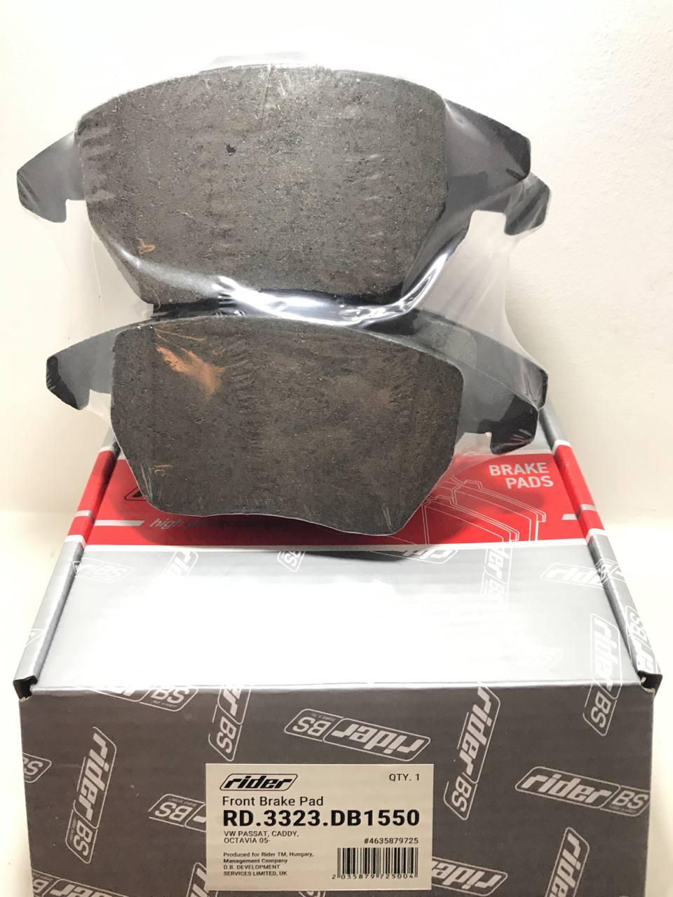 Колодка торм. диск. vw passat, caddy, octavia 05- передн. (rider) RIDER