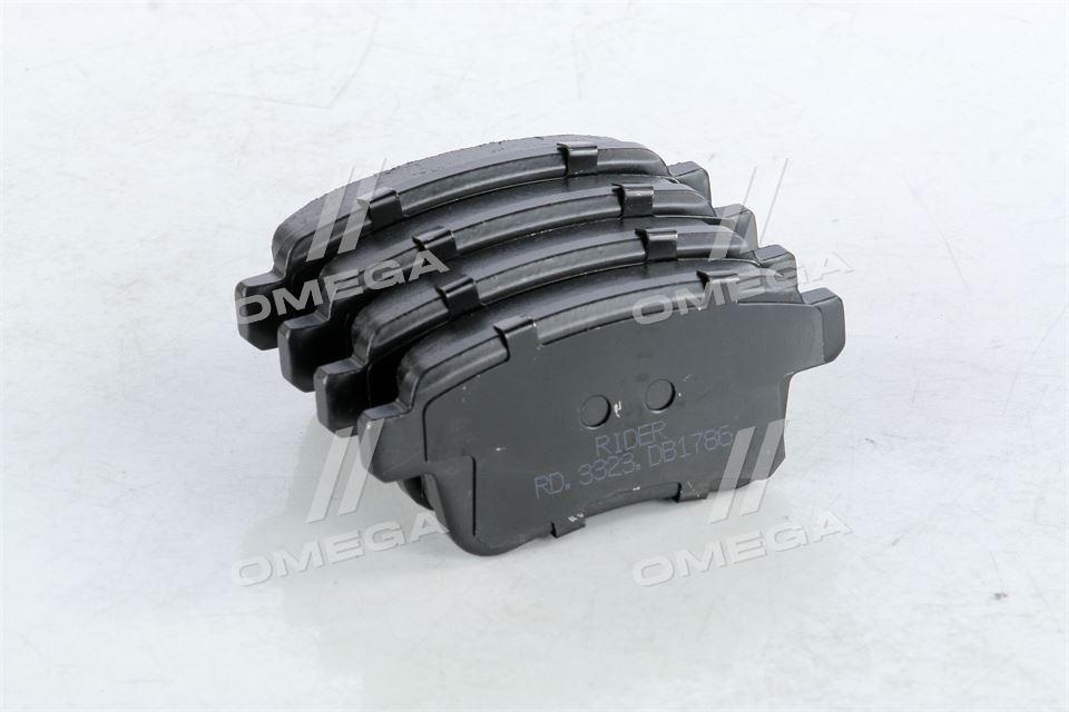 Колодка торм. диск. renault kangoo 08- задн. (rider) RIDER