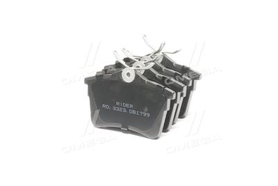 Колодка торм. диск. citroen berlingo, peugeot partner 08- задн. (rider) RIDER RD.3323.DB1799
