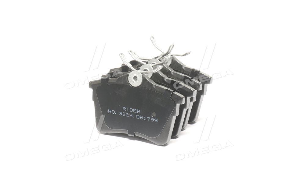 Колодка торм. диск. citroen berlingo, peugeot partner 08- задн. (rider) RIDER