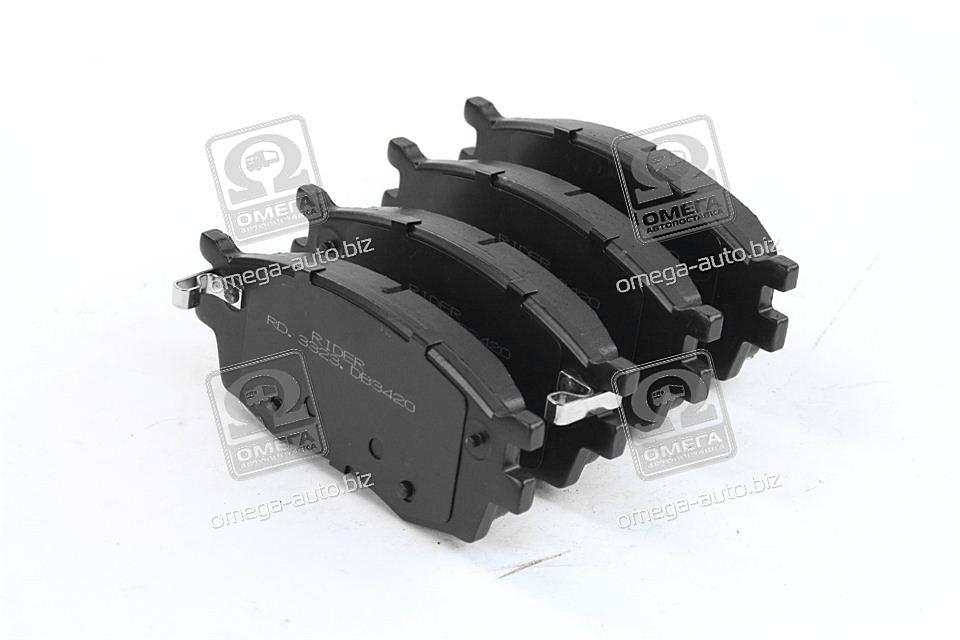 Колодка торм. диск. hyundai accent, kia rio 05- передн. (rider) RIDER