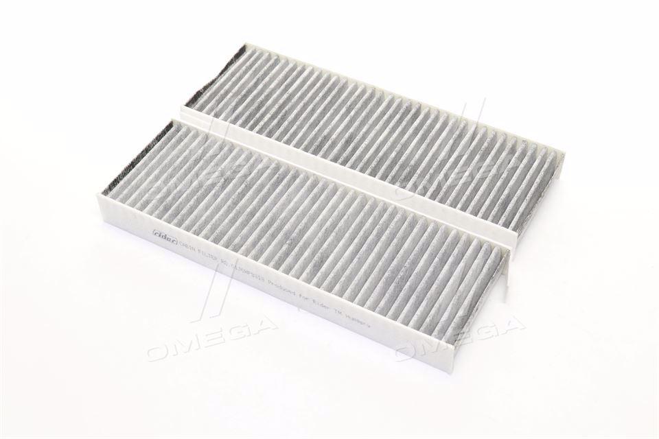 Фильтр салона citroen berlingo, peugeot partner 08- угольный (2шт.) (rider) RIDER