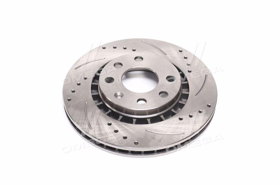 Диск тормозной daewoo lanos передний (r14) вентилируемый sport (с перфорацией и канавками) (rider) RIDER
